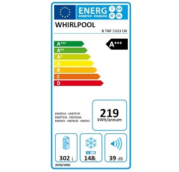 Whirlpool BTNF 5323 OX spotřeba energie